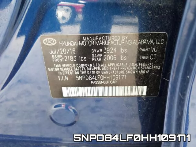 5NPD84LF0HH109171 фото 2