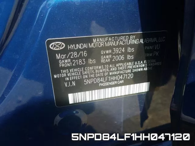 5NPD84LF1HH047120 фото 2