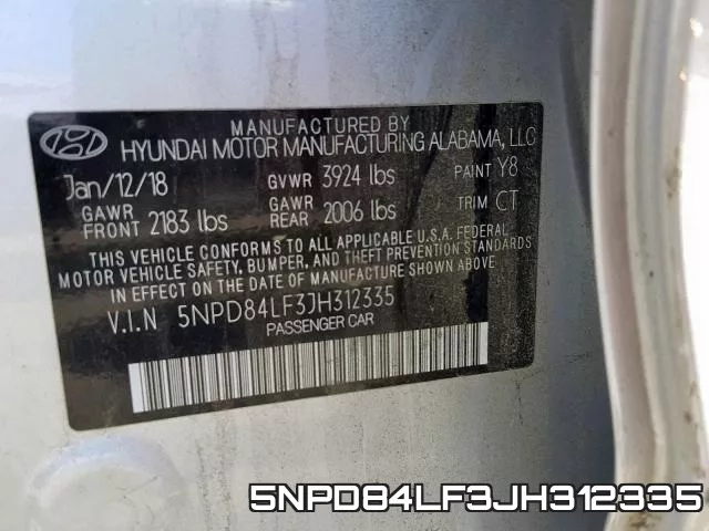 5NPD84LF3JH312335 фото 2