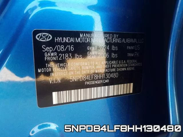 5NPD84LF8HH130480 фото 2