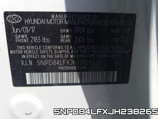 5NPD84LFXJH238265 фото 2