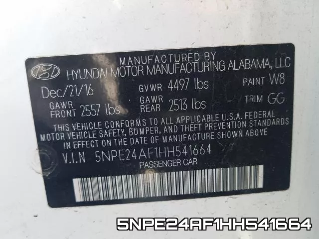 5NPE24AF1HH541664 фото 2