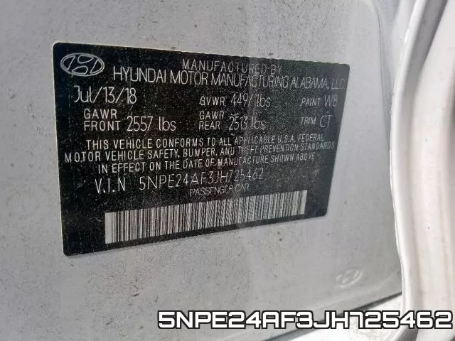 5NPE24AF3JH725462 фото 2