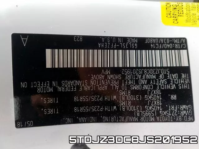 5TDJZ3DC8JS201952 фото 2