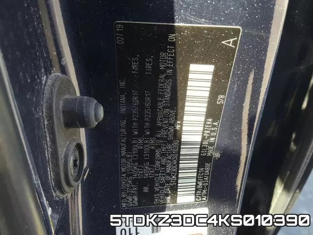 5TDKZ3DC4KS010390 фото 2