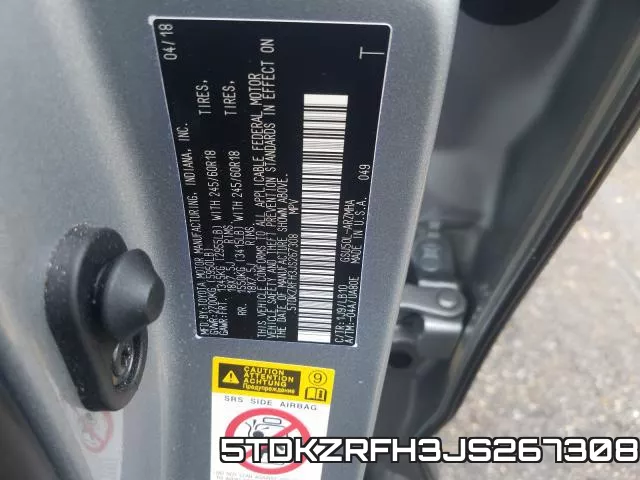 5TDKZRFH3JS267308 фото 2
