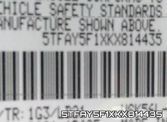 5TFAY5F1XKX814435 фото 10