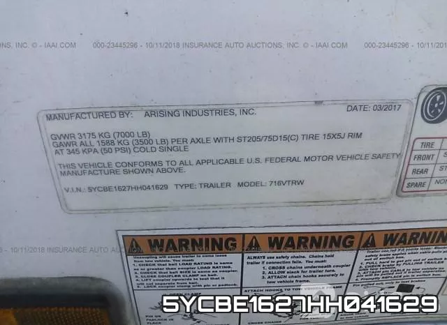 5YCBE1627HH041629 фото 10