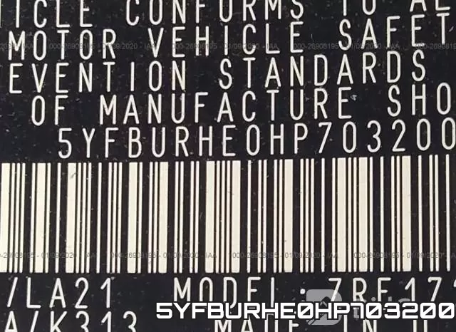 5YFBURHE0HP703200 фото 10