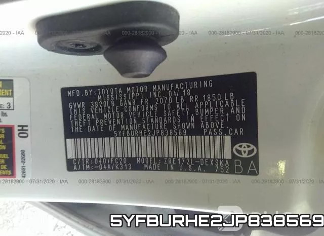 5YFBURHE2JP838569 фото 10