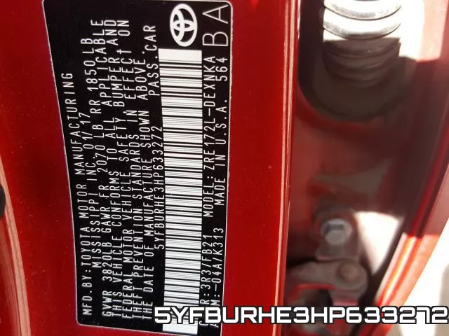 5YFBURHE3HP633272 фото 2