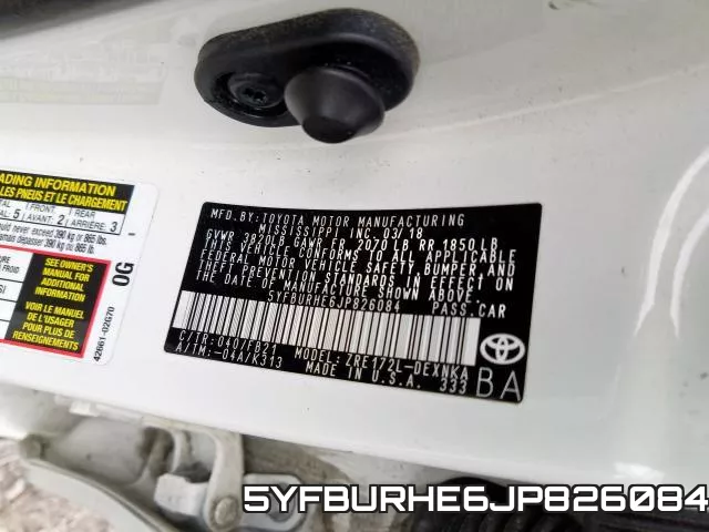 5YFBURHE6JP826084 фото 2