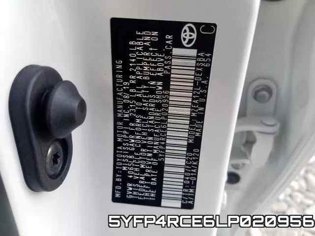 5YFP4RCE6LP020956 фото 2