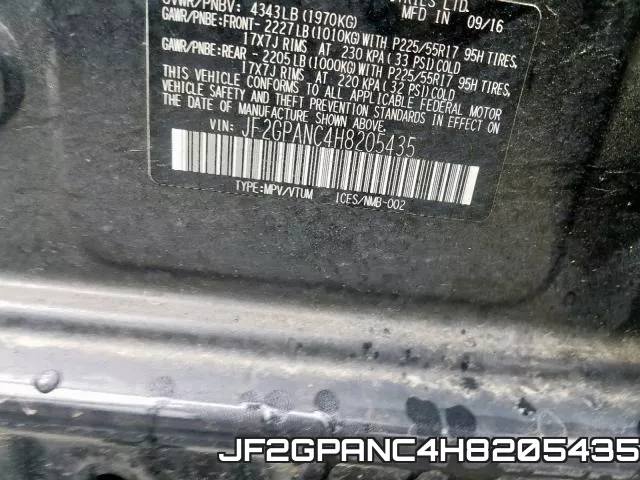 JF2GPANC4H8205435 фото 2
