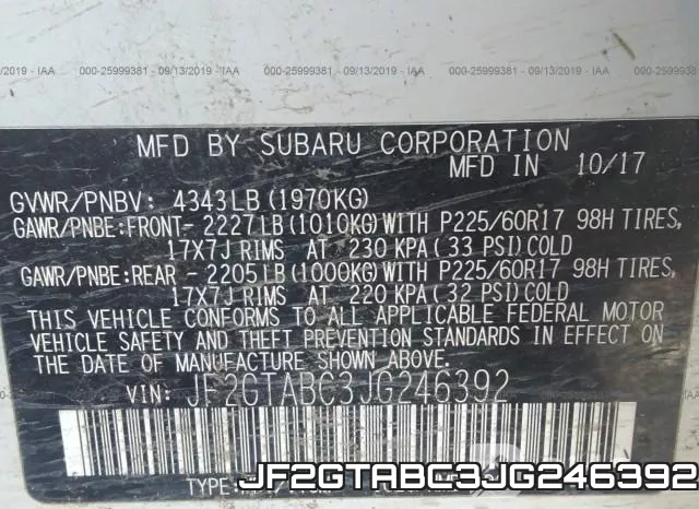 JF2GTABC3JG246392 фото 10