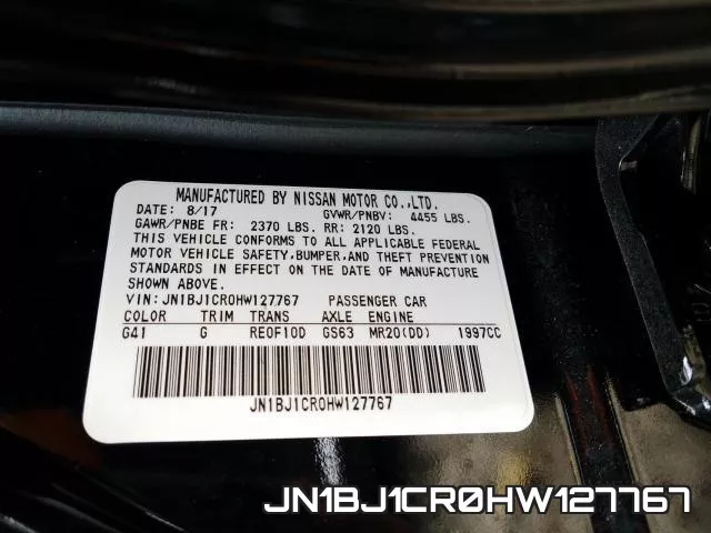 JN1BJ1CR0HW127767 фото 2