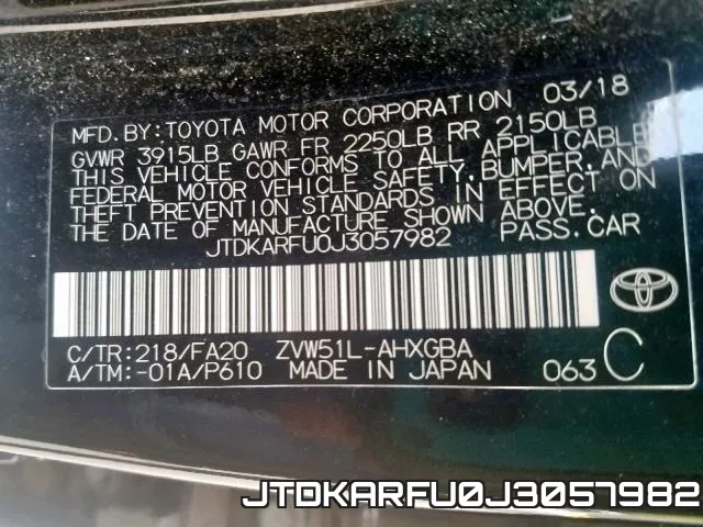JTDKARFU0J3057982 фото 2