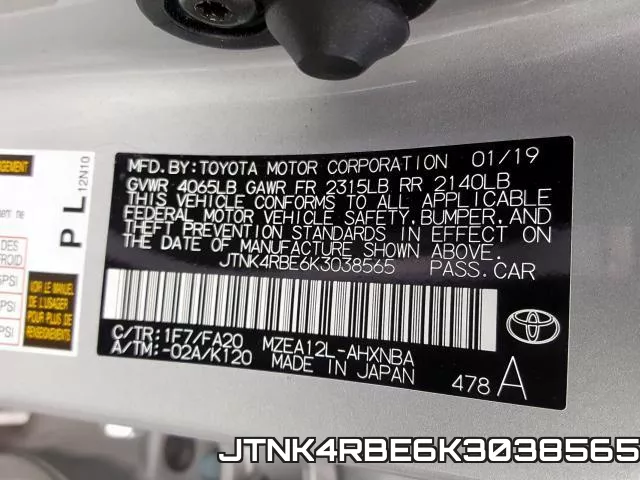JTNK4RBE6K3038565 фото 2