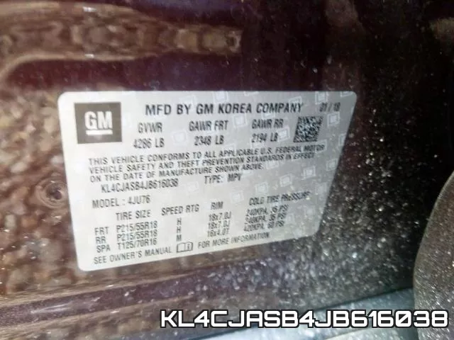 KL4CJASB4JB616038 фото 2