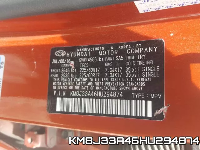 KM8J33A46HU294874 фото 2