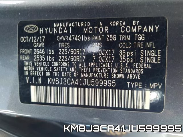 KM8J3CA41JU599995 фото 2