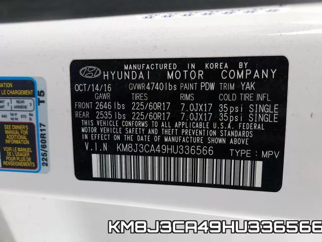KM8J3CA49HU336566 фото 2