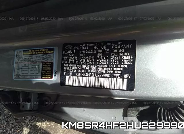 KM8SR4HF2HU229990 фото 10
