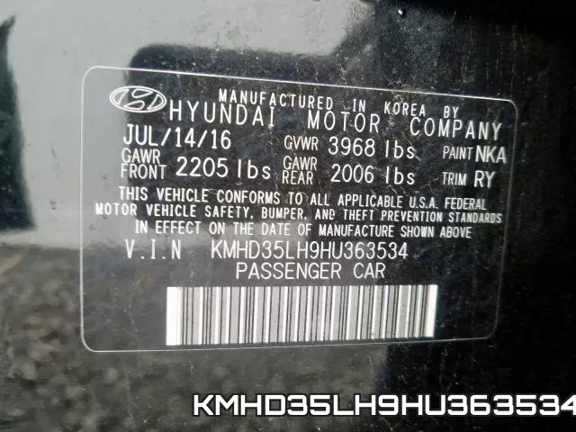 KMHD35LH9HU363534 фото 2
