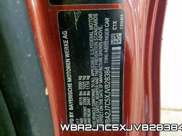 WBA2J7C5XJVB28384 фото 2