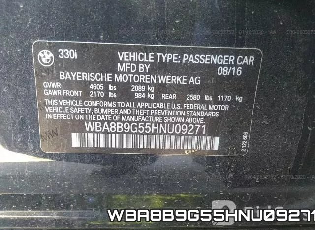 WBA8B9G55HNU09271 фото 10