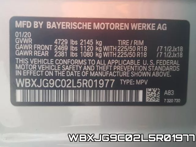 WBXJG9C02L5R01977 фото 2