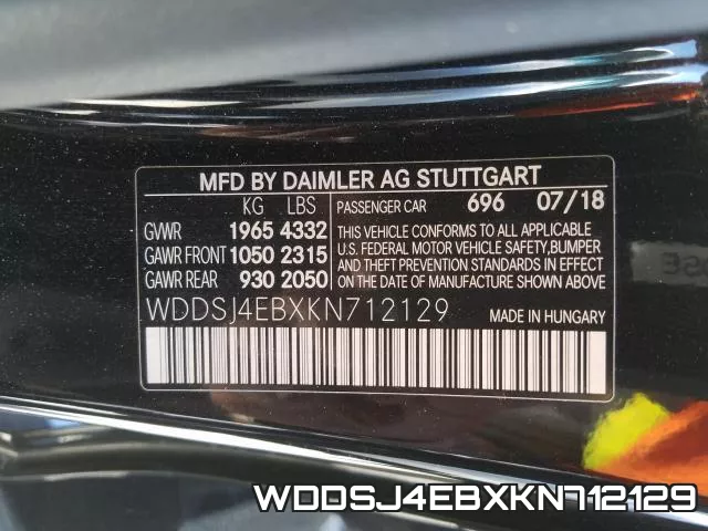 WDDSJ4EBXKN712129 фото 2