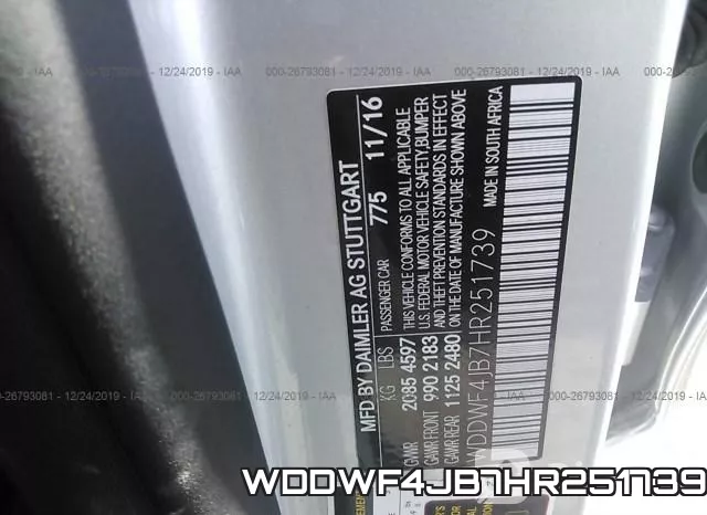 WDDWF4JB7HR251739 фото 10