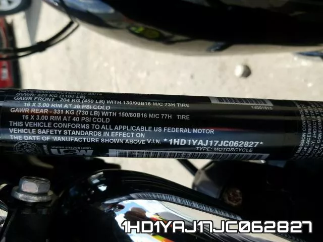 1HD1YAJ17JC062827 фото 2