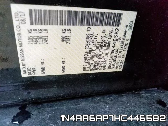 1N4AA6AP7HC446582 фото 2
