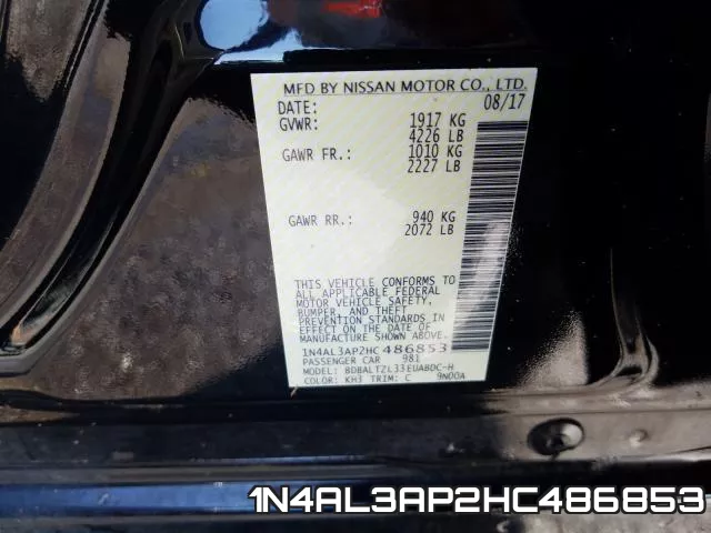 1N4AL3AP2HC486853 фото 2