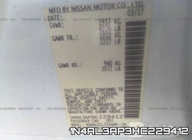 1N4AL3AP3HC229412 фото 10