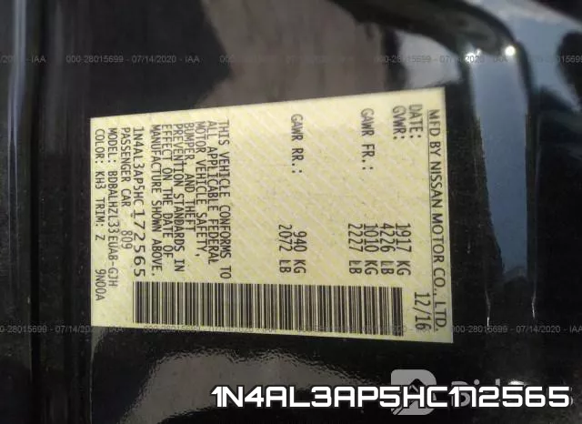 1N4AL3AP5HC172565 фото 9