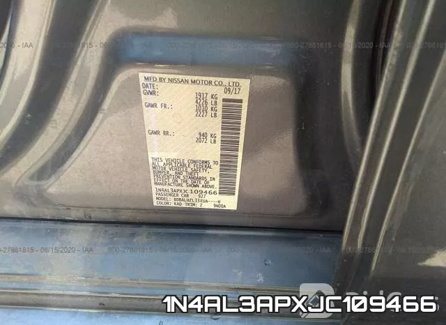 1N4AL3APXJC109466 фото 9