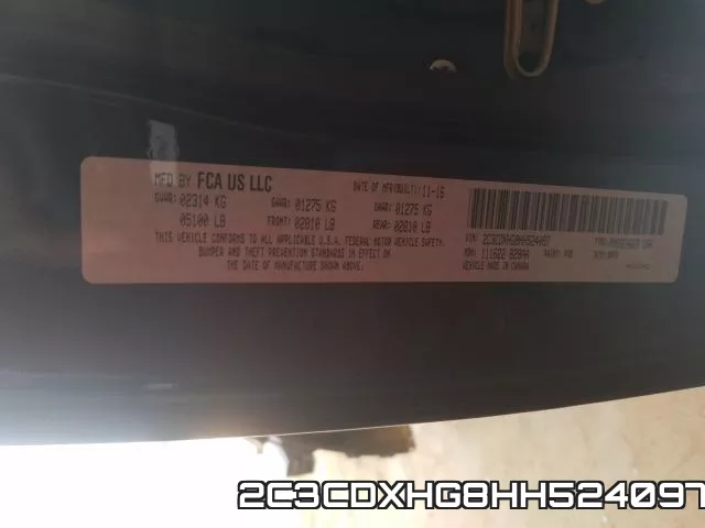 2C3CDXHG8HH524097 фото 2
