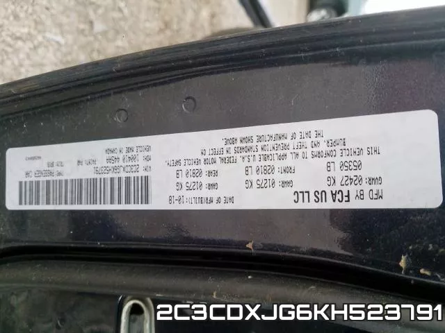 2C3CDXJG6KH523791 фото 2