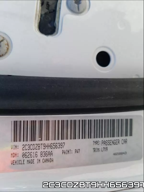 2C3CDZBT9HH656397 фото 2