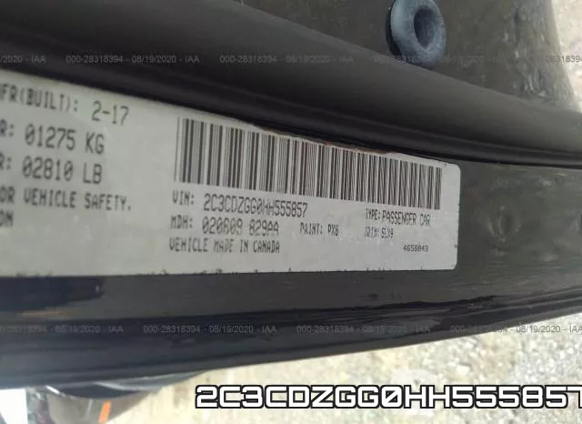 2C3CDZGG0HH555857 фото 10