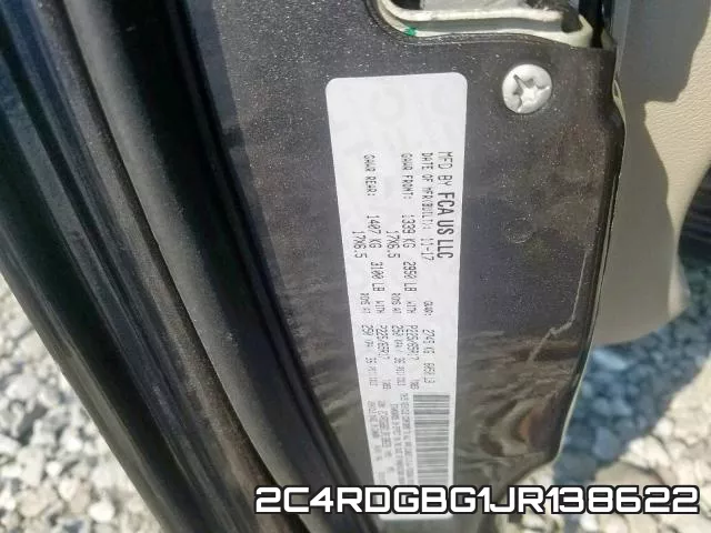 2C4RDGBG1JR138622 фото 2