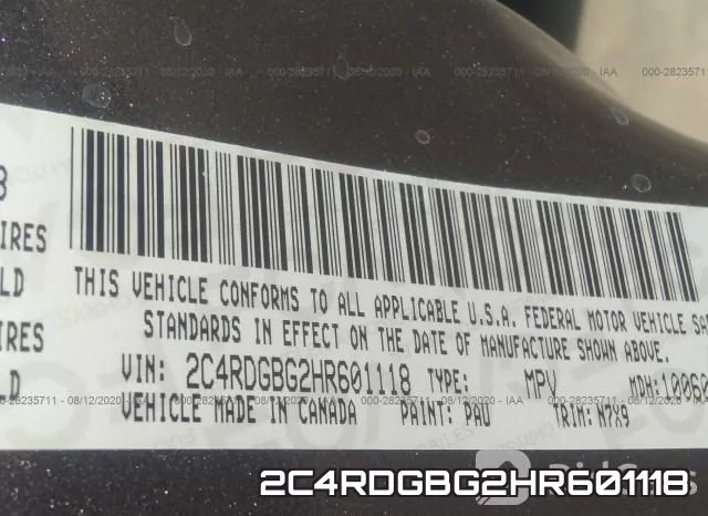2C4RDGBG2HR601118 фото 10