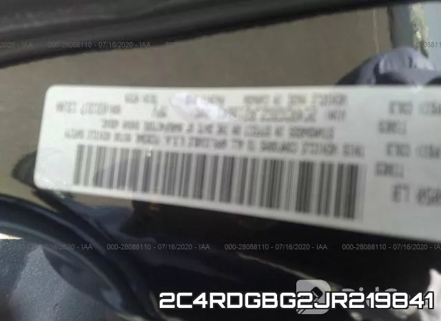 2C4RDGBG2JR219841 фото 10