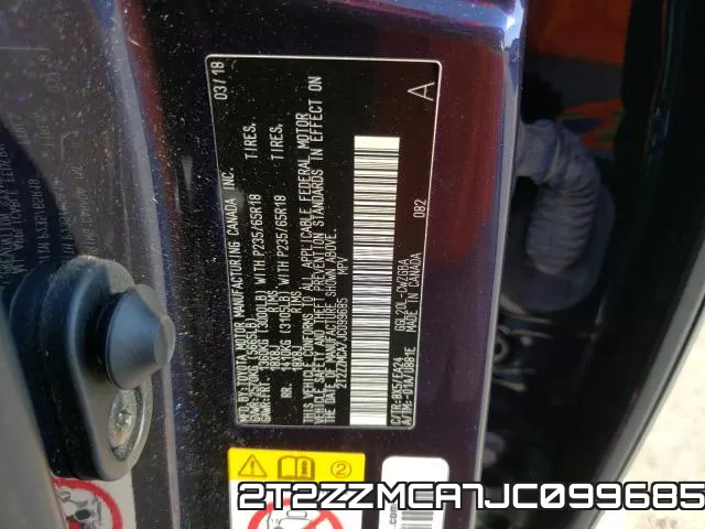 2T2ZZMCA7JC099685 фото 2