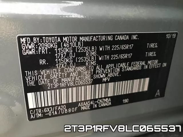 2T3P1RFV8LC065537 фото 2