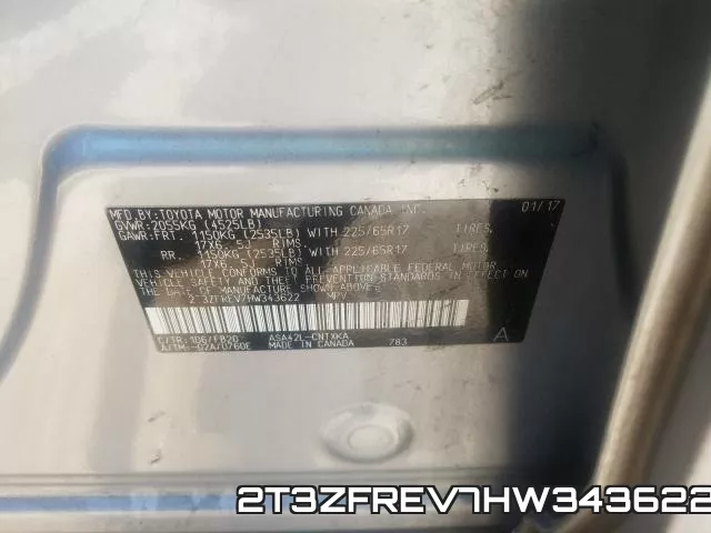 2T3ZFREV7HW343622 фото 2