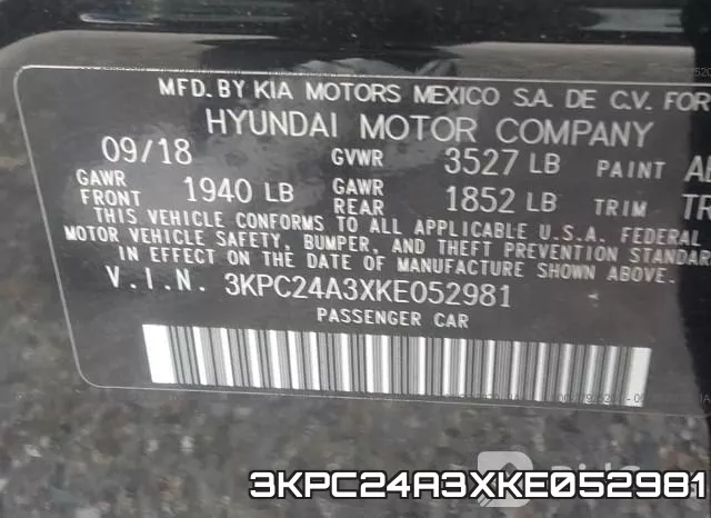 3KPC24A3XKE052981 фото 10